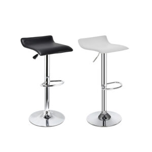 pack 2 sillas ajustable para bar color negro