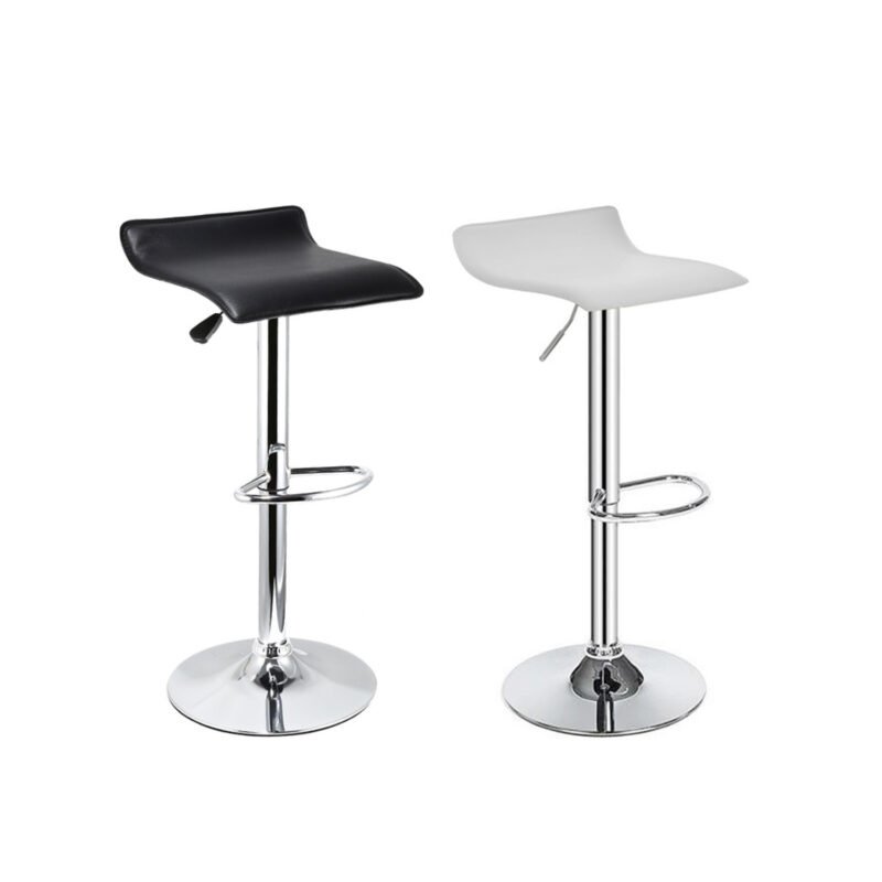 pack 2 sillas ajustable para bar color negro