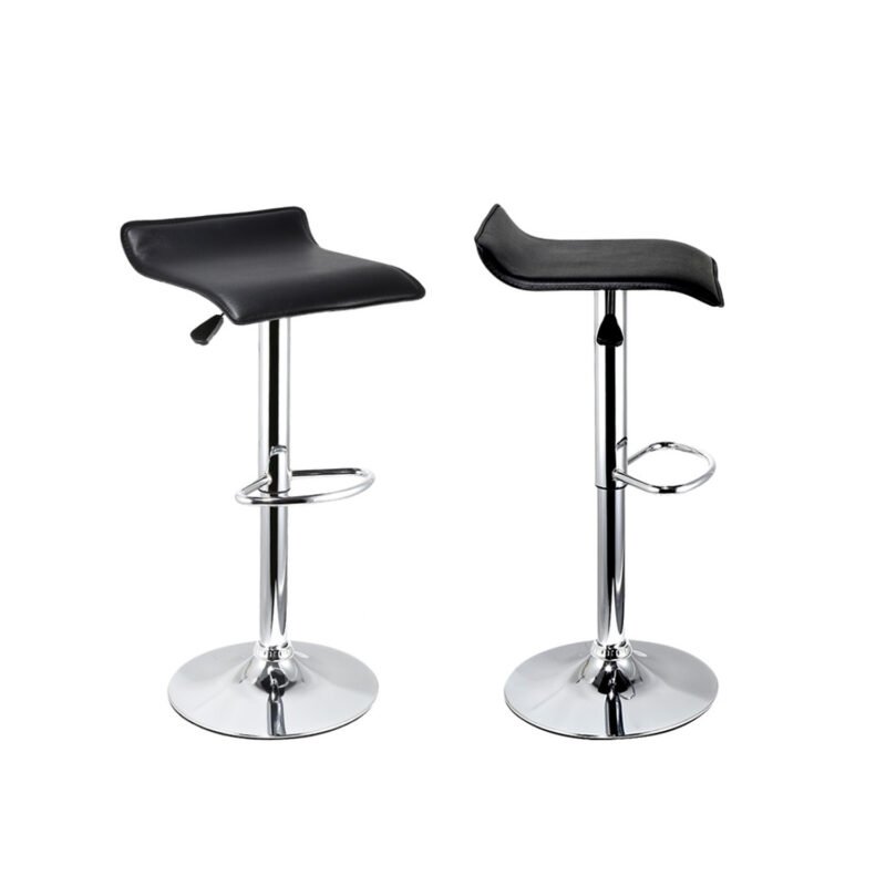 pack 2 sillas ajustable para bar color negro — vista 2