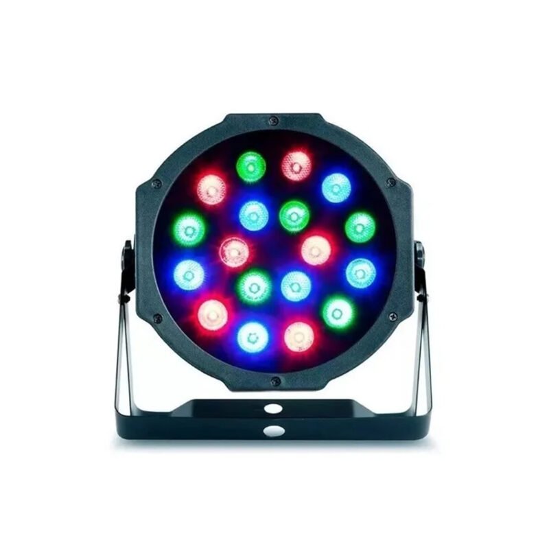 foco par 18 led rgb 18x1w