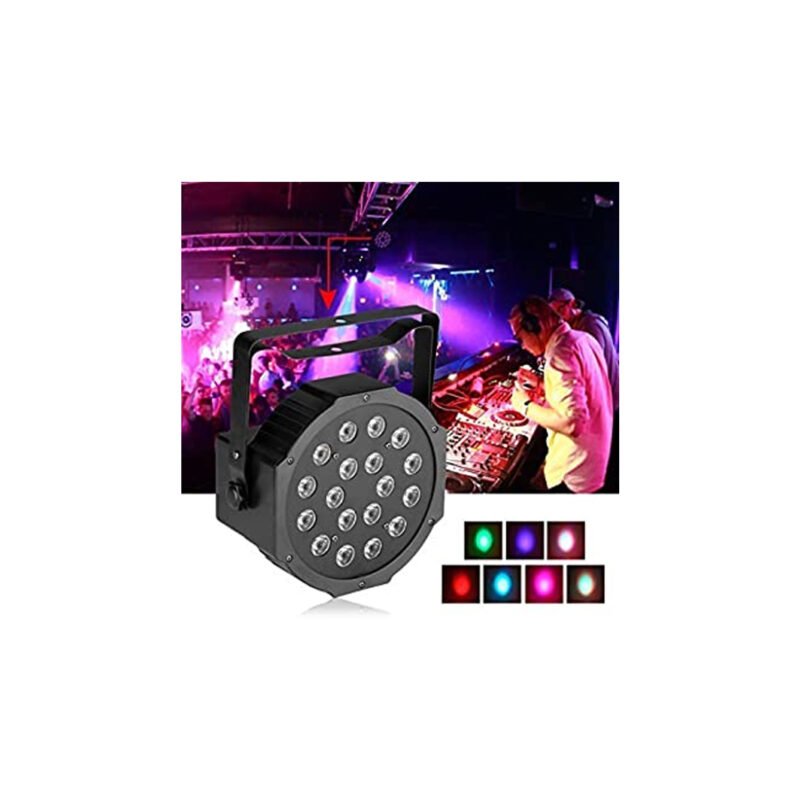 foco par 18 led rgb 18x1w — vista 7