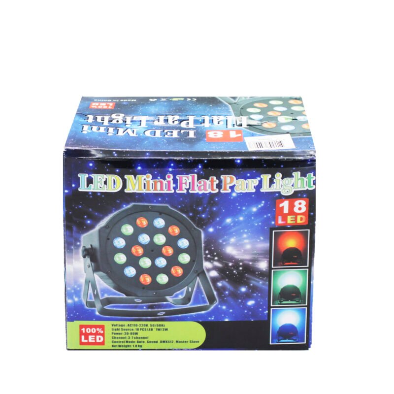 foco par 18 led rgb 18x1w — vista 8