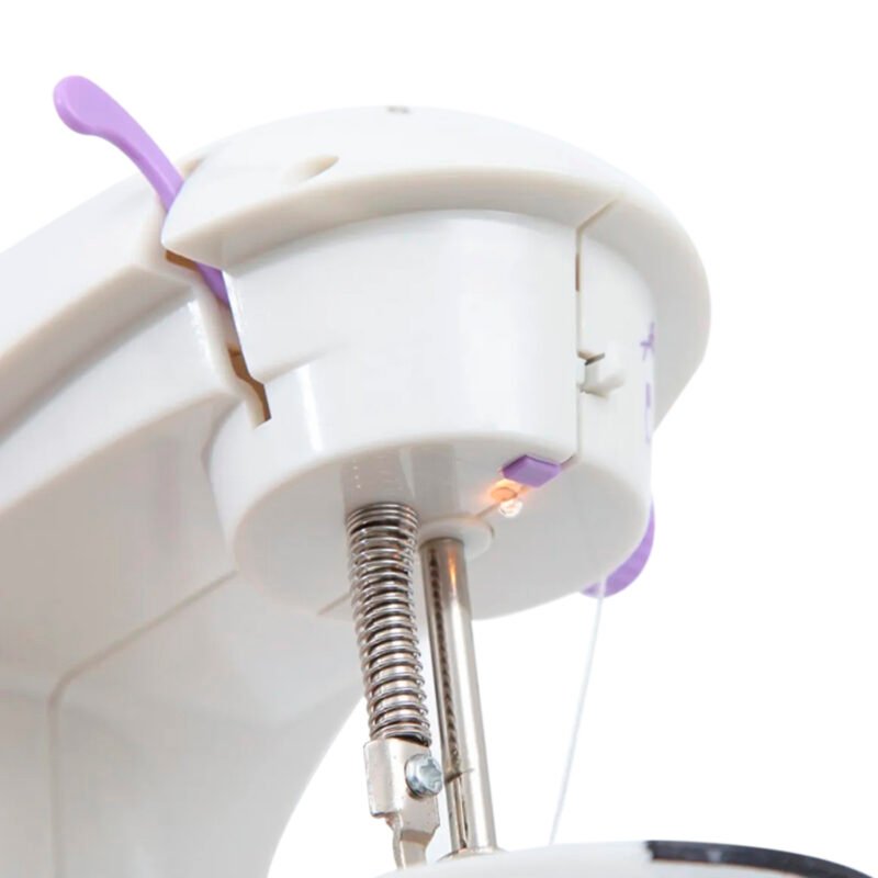 maquina de coser mini portatil con pedal, incluye enhebrador y agujas. — vista 4