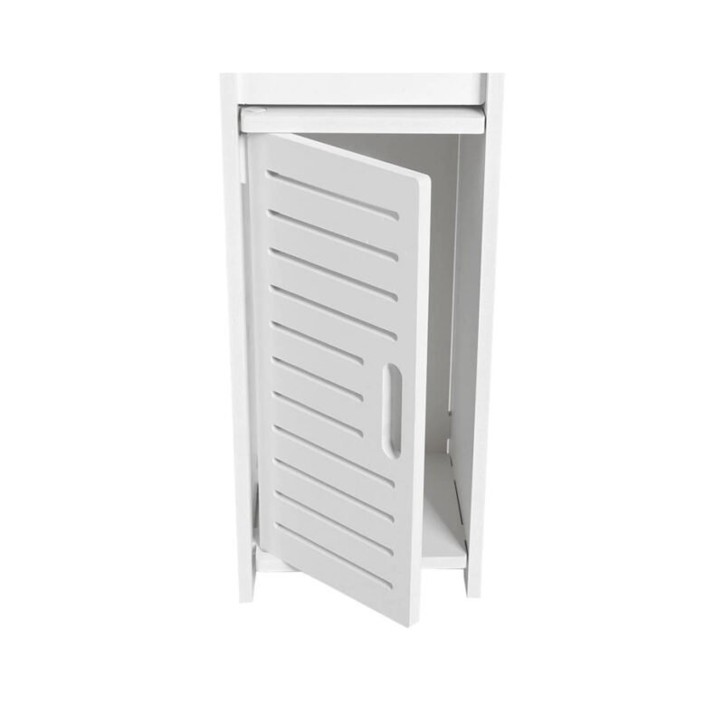 mueble elegante para baÑo, con cajones para toallas y cosmeticos. resistente a la humedad.white — vista 5