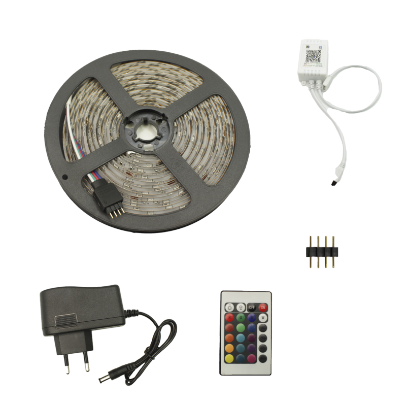 tira led wifi de 5 mts con transformador. led 2835 — vista 7