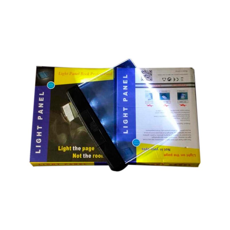 luz led de lectura para libro diseÑo ultra delgado de 1.0mm, panel transparente, transportatil. usa 3 pilas aaa (no incluidas). — vista 3