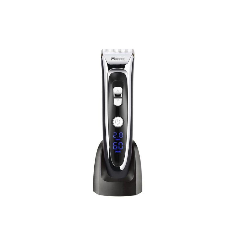 cortadora de cabello, cabezales de titanio y cuchillas de ceramica. pantalla led, 6 extremos intercambiables. — vista 4