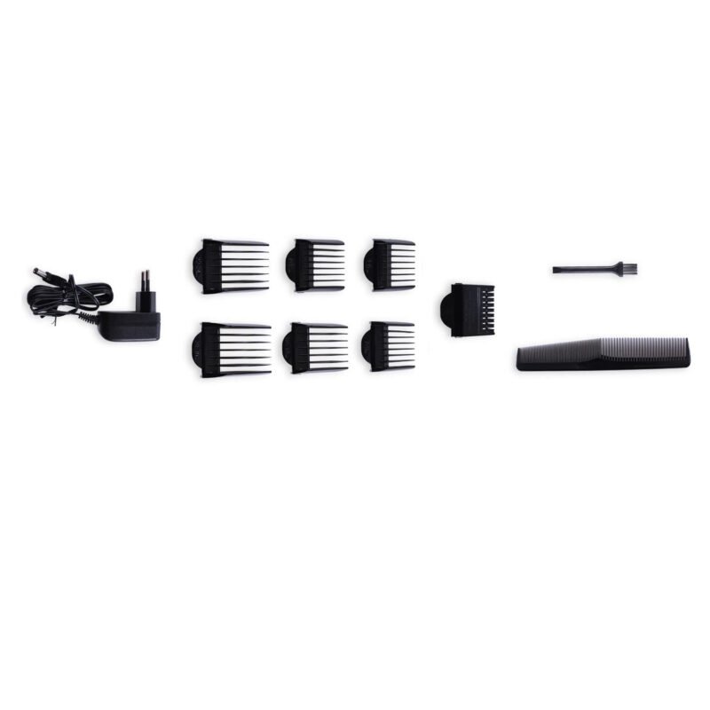 cortadora de cabello, cabezales de titanio y cuchillas de ceramica. pantalla led, 6 extremos intercambiables. — vista 3