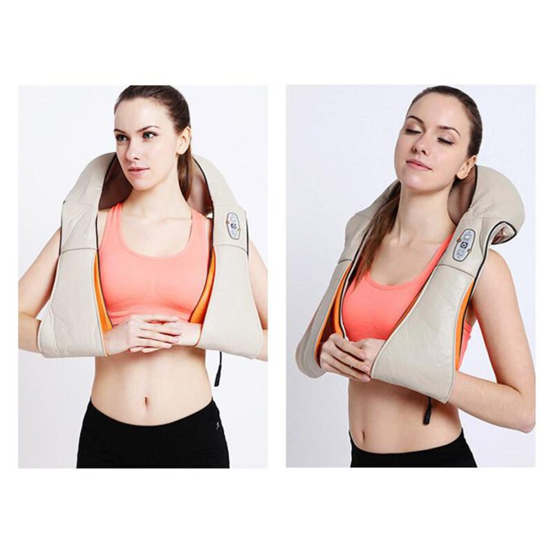 masajeador de espalda y cuello. 8 nodos shiatsu, 3 velocidades, funcion de calor. incluye adaptador auto. — vista 3