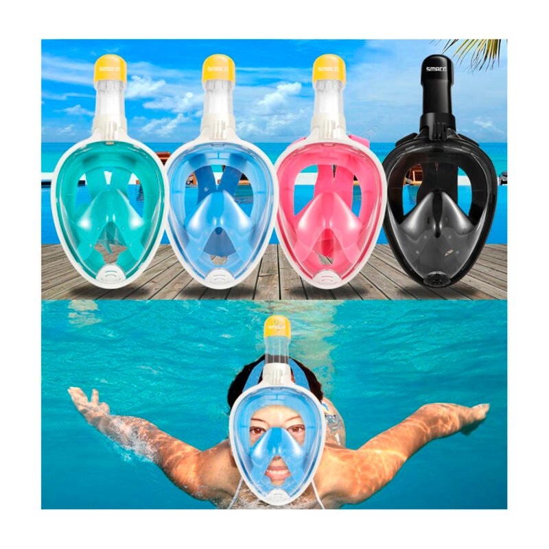 mascara de buceo, diseÑo ergonomico, material pvc, acceso para camara gopro. talla s/m — vista 3