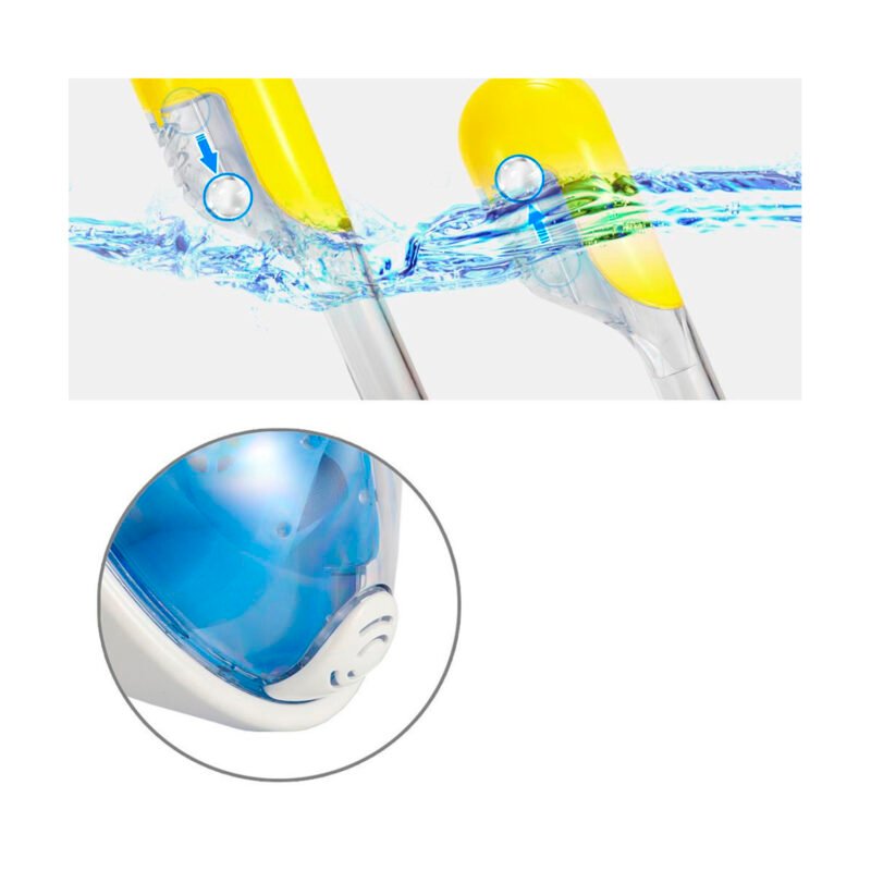 mascara de buceo, diseÑo ergonomico, material pvc, acceso para camara gopro. talla s/m — vista 6