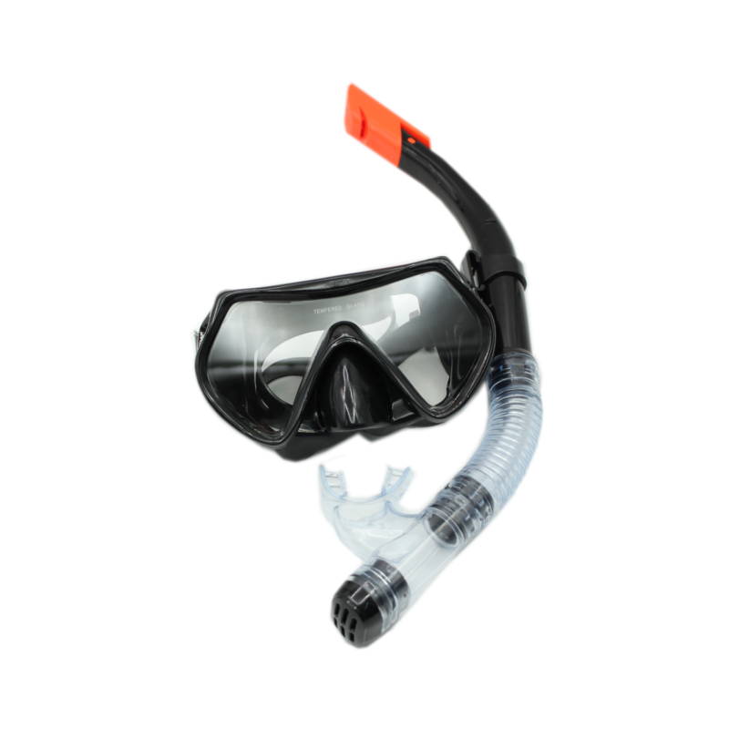 snorkel para bucear, ajuste comodo y a prueba de fugas, boquilla de silicona. — vista 11