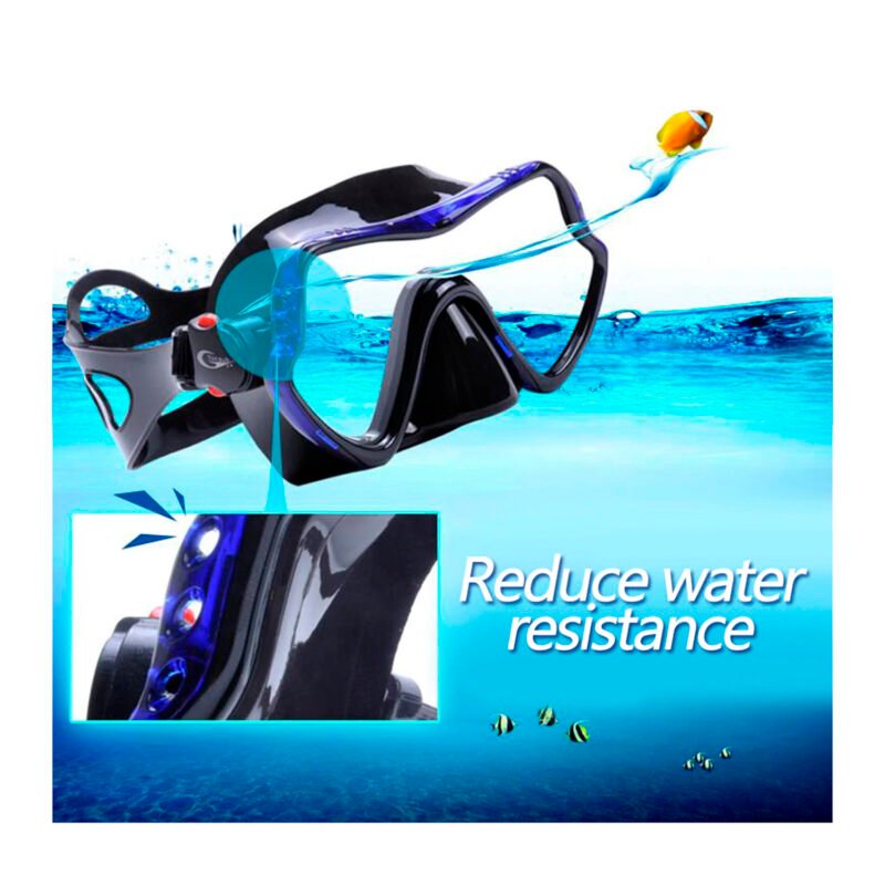snorkel para bucear, ajuste comodo y a prueba de fugas, boquilla de silicona. — vista 6