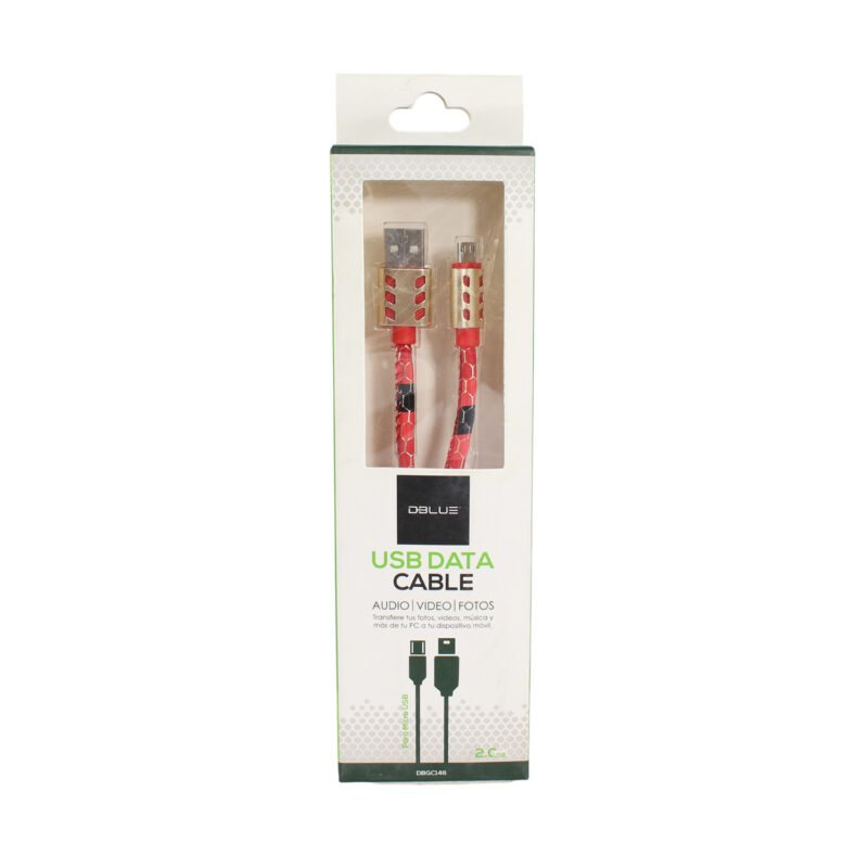 cable usb a micro usb 2.0. red — vista 2