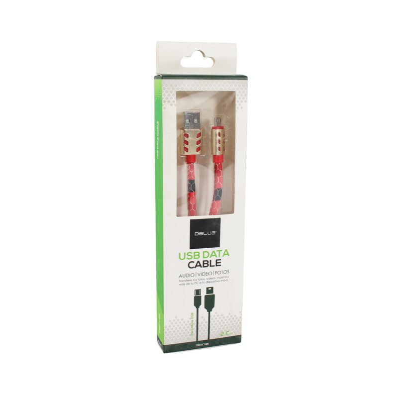 cable usb a micro usb 2.0. red