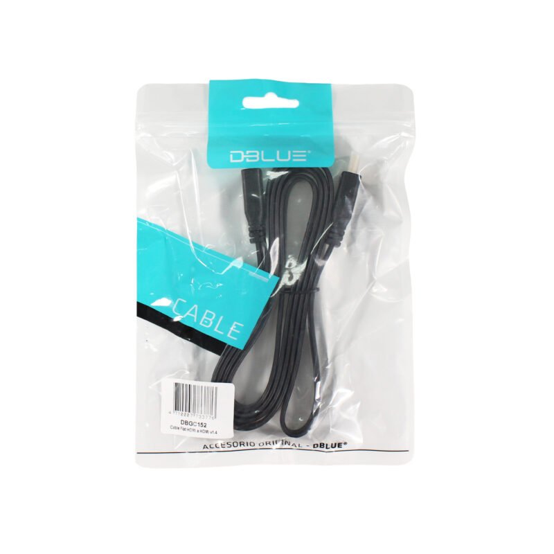 cable plano hdmi a hdmi v1,4 de 1,5 mts
