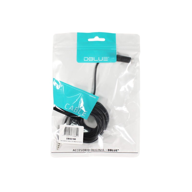cable extencion audio 3,5mm macho a hembra