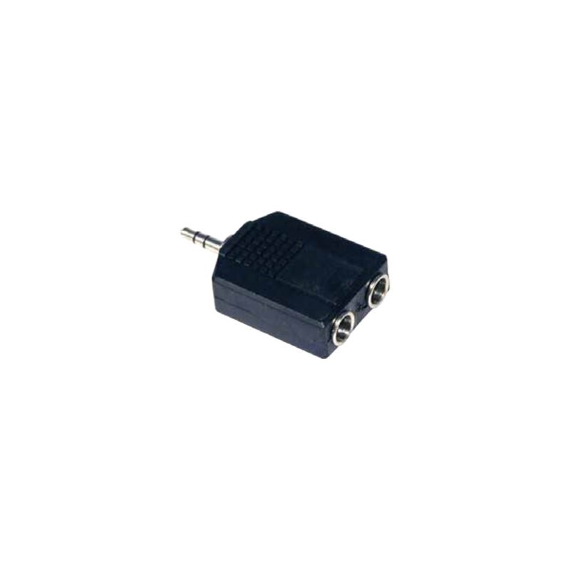 adaptador jack 3,5mm macho a doble jack 6.3mm hembra