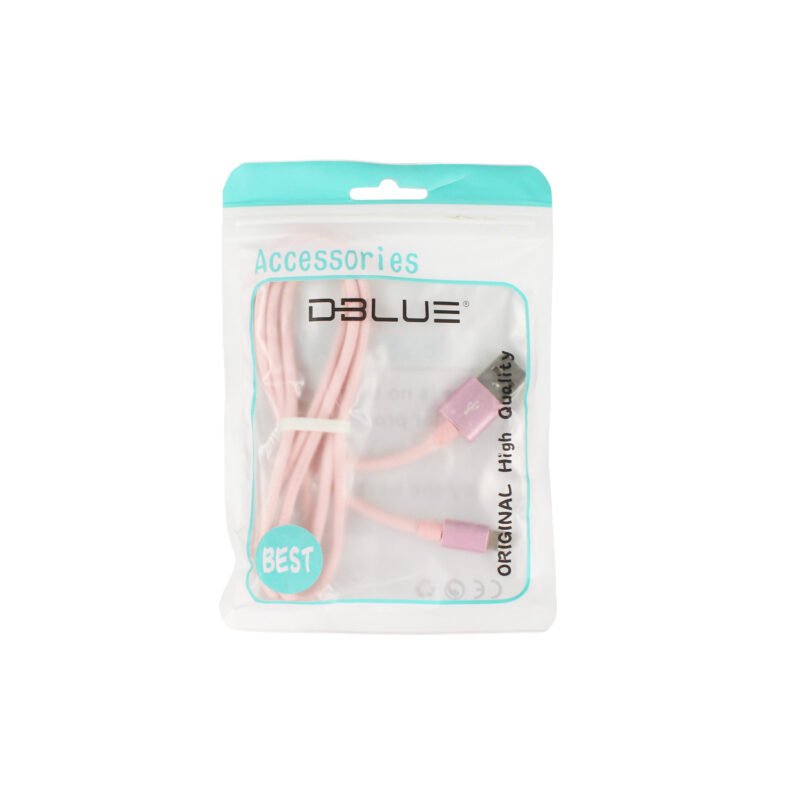 cable usb 2.0 a tipo c recubrimiento textil. pink