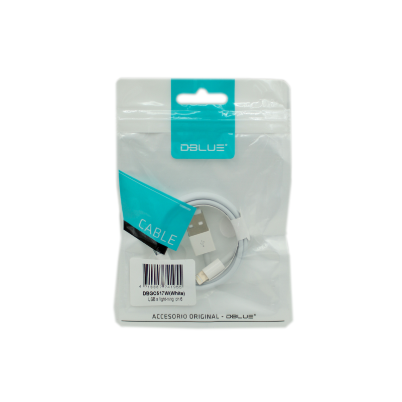 cable usb 2.0 a lightning 1m.white — vista 4