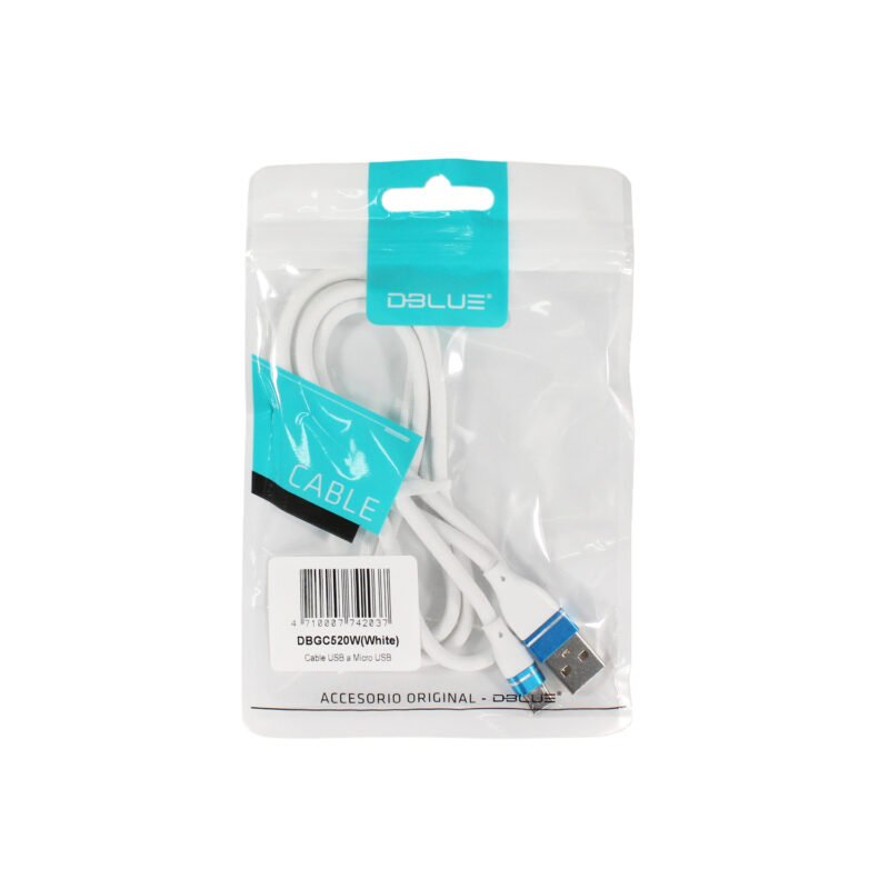 cable usb a micro usb 2.0.white