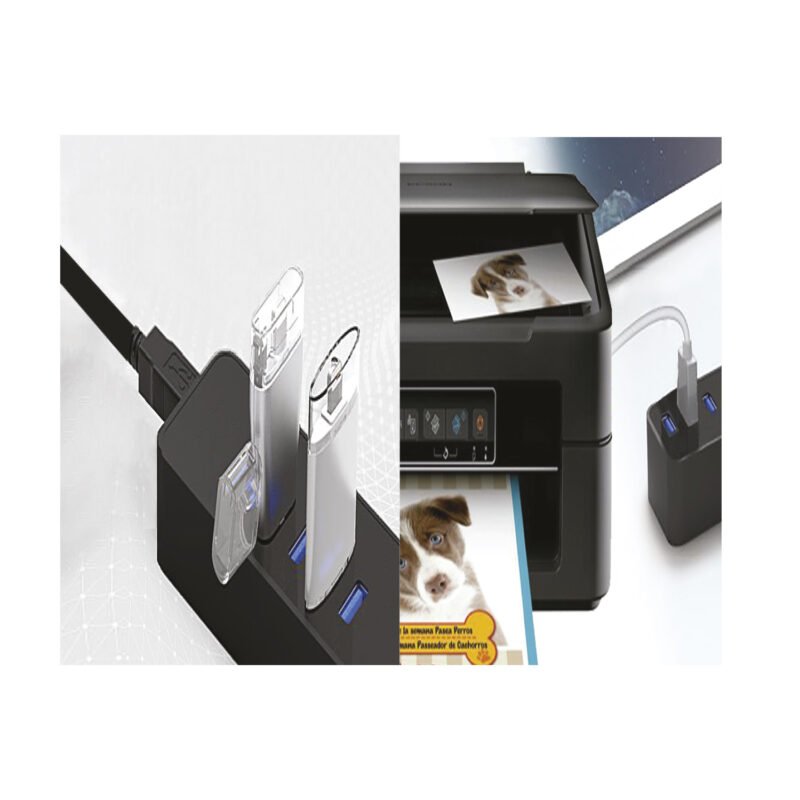 hub mini usb 3.0/ 4 puertos. transferencia 5gbps. — vista 3