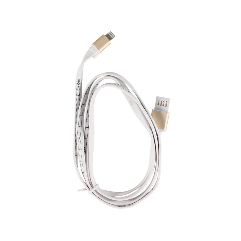 cable usb a lightning con regla 1m.white — vista 3