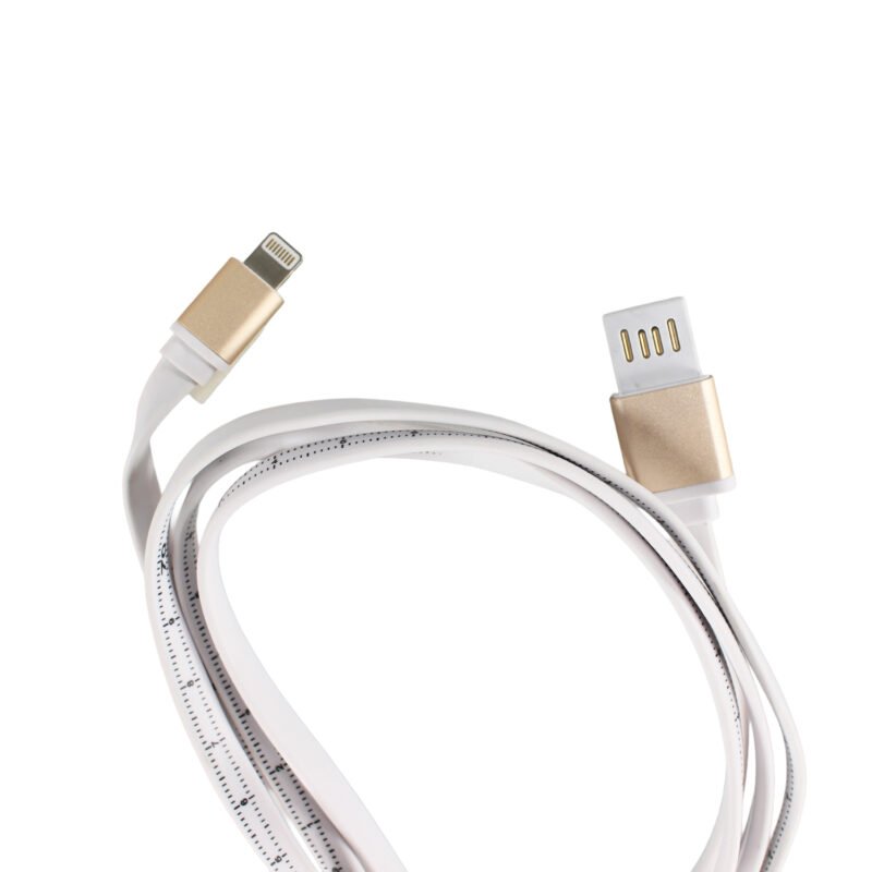 cable usb a lightning con regla 1m.white — vista 4