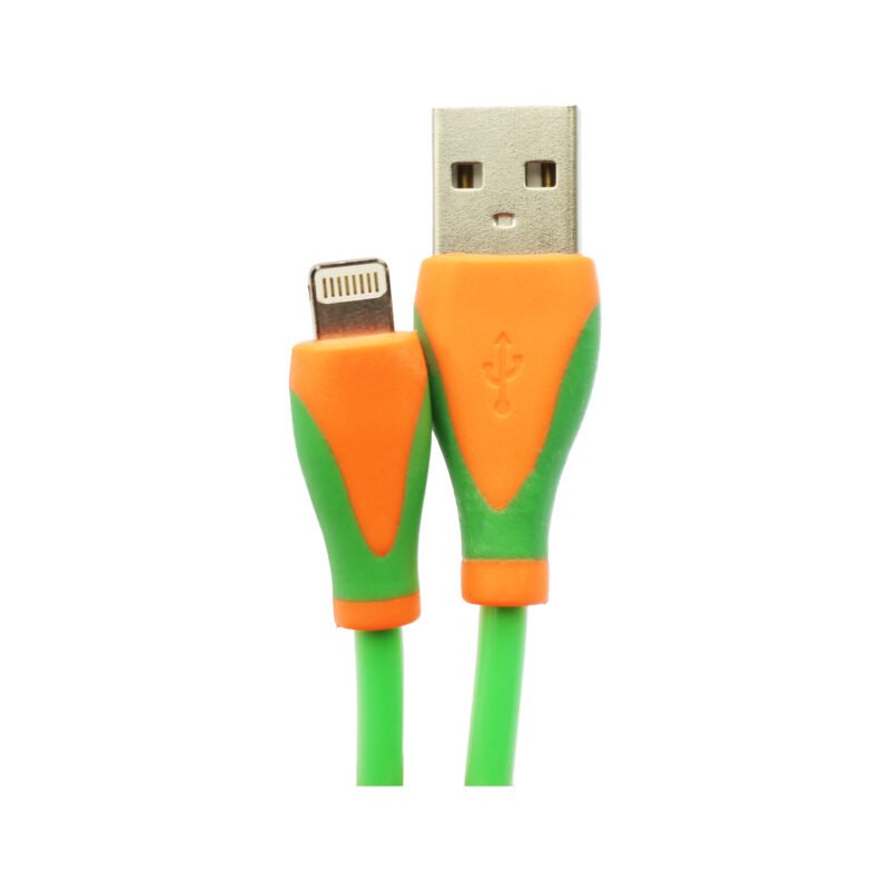 cable usb a lightning 100 cm app. neon green