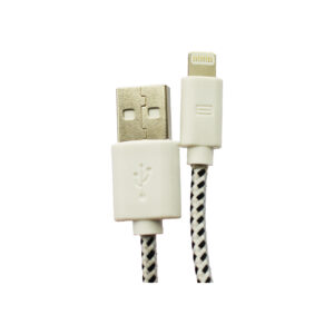 cable usb a lightning textil, black