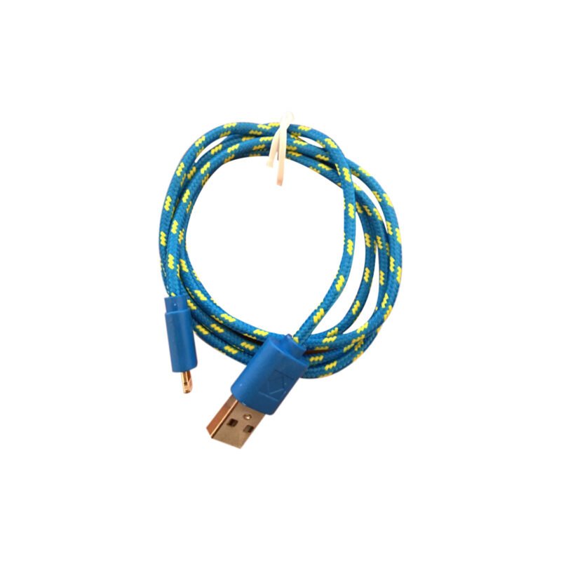cable usb a lightning textil, blue — vista 4