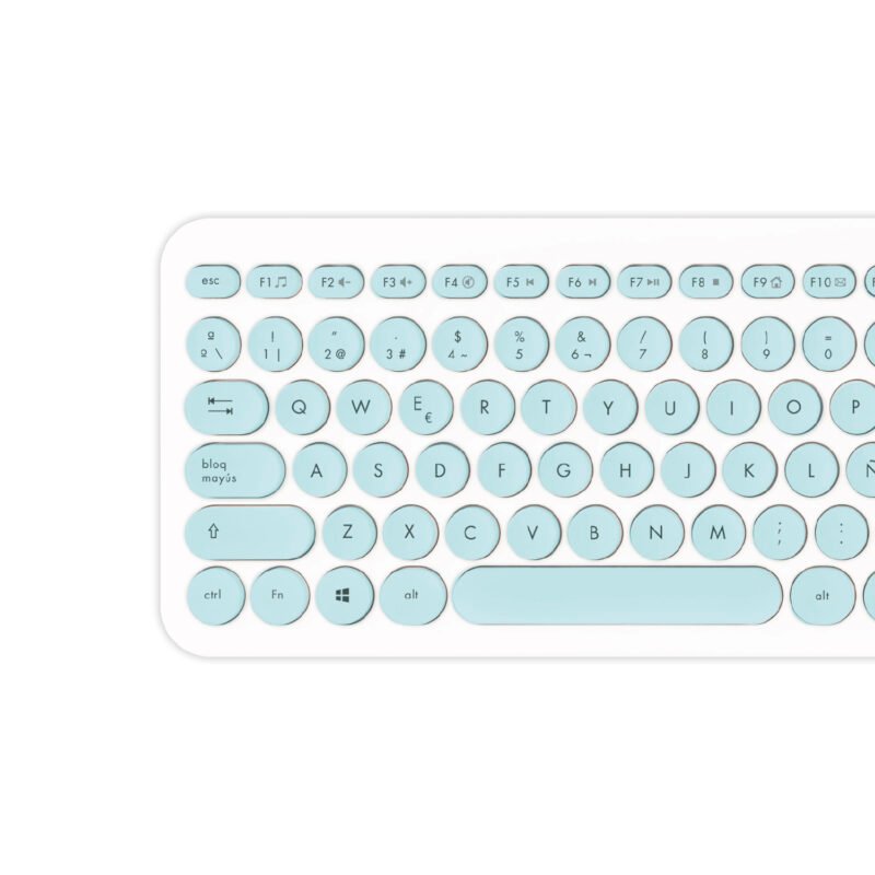 teclado dblue tipo compacto, 96 teclas redondas, anti salpicaduras, diseÑo comodo y duradero. — vista 2