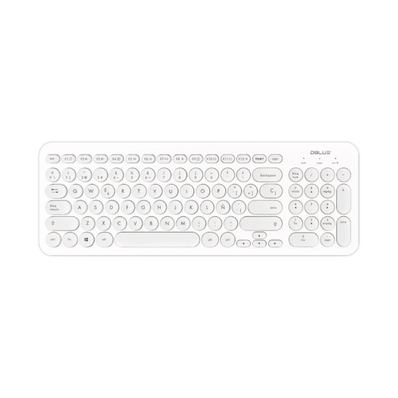 teclado ultra delgado para pc.white