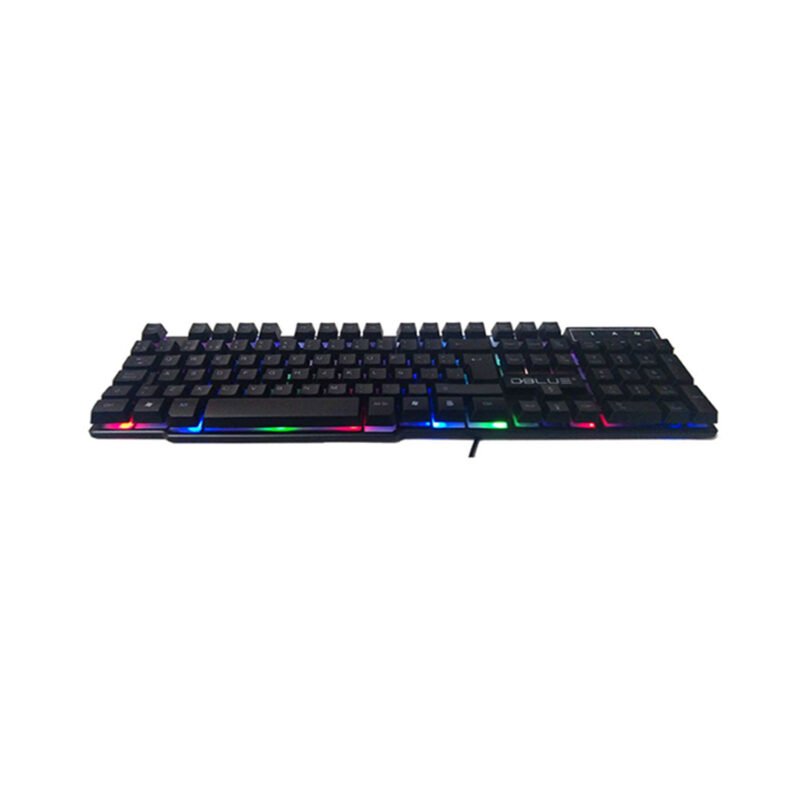 teclado dblue gamer retroiluminado, 7 colores, grabado laser, resistente a salpicaduras, comodo y duradero. — vista 3