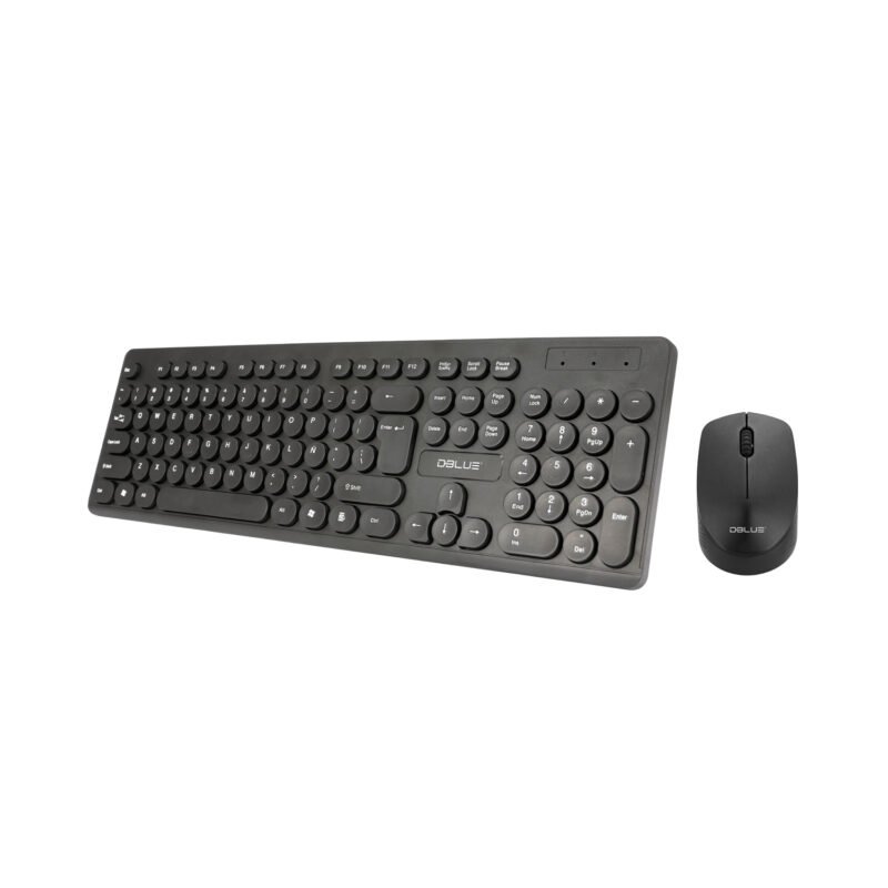 kit teclado y mouse inalambrico 2.4ghz usb black — vista 4