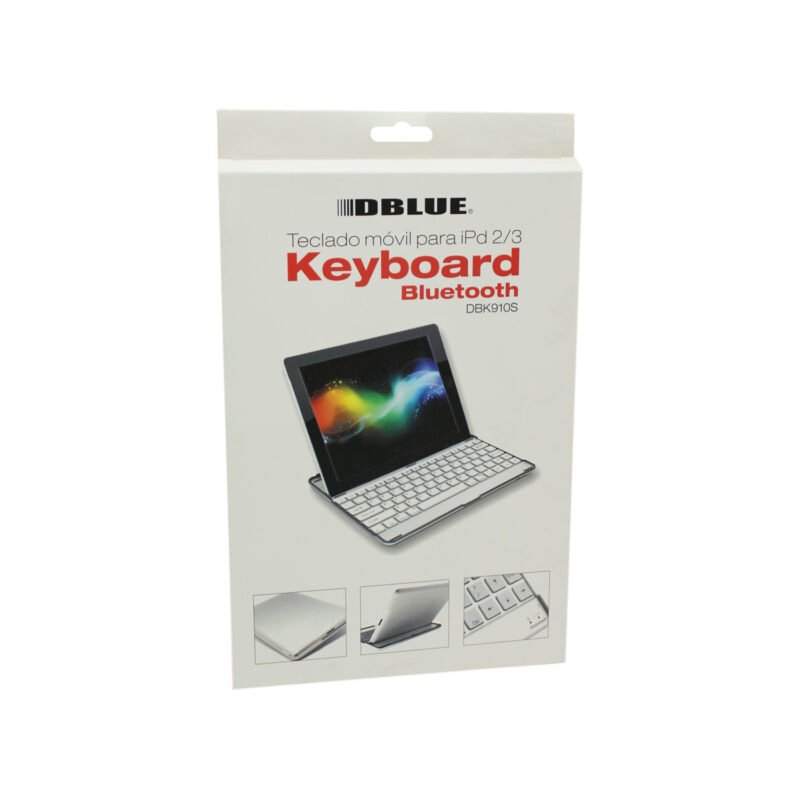 teclado dblue bluetooth 3.0, rango 10m, carga 4.5h, bateria 160mah, 55h de uso continuo. — vista 2