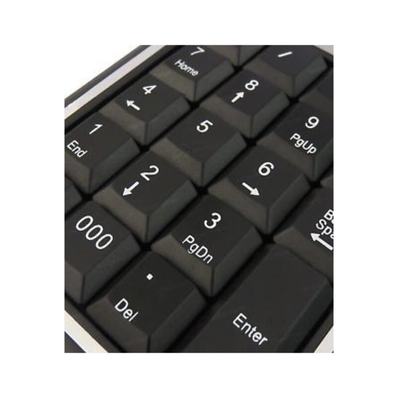 teclado dblue numerico usb, diseÑo ultra slim, portatil, color black silver. — vista 2