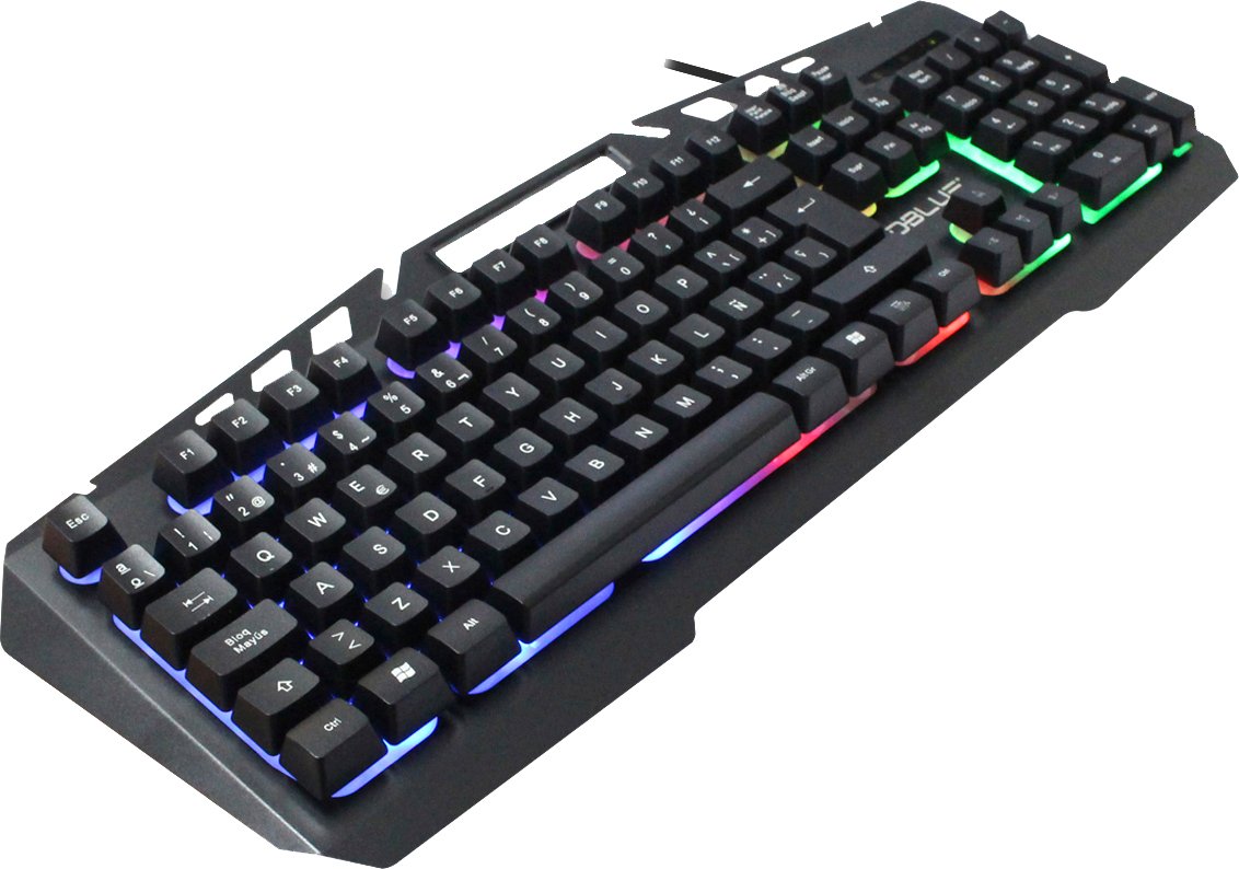 teclado dblue gamer con dock para celular, retroluminacion led, superficie metalica y teclas con suspension. silver teclado dblue gamer con dock para celular, retroluminacion led, superficie metalica y teclas con suspension. silver