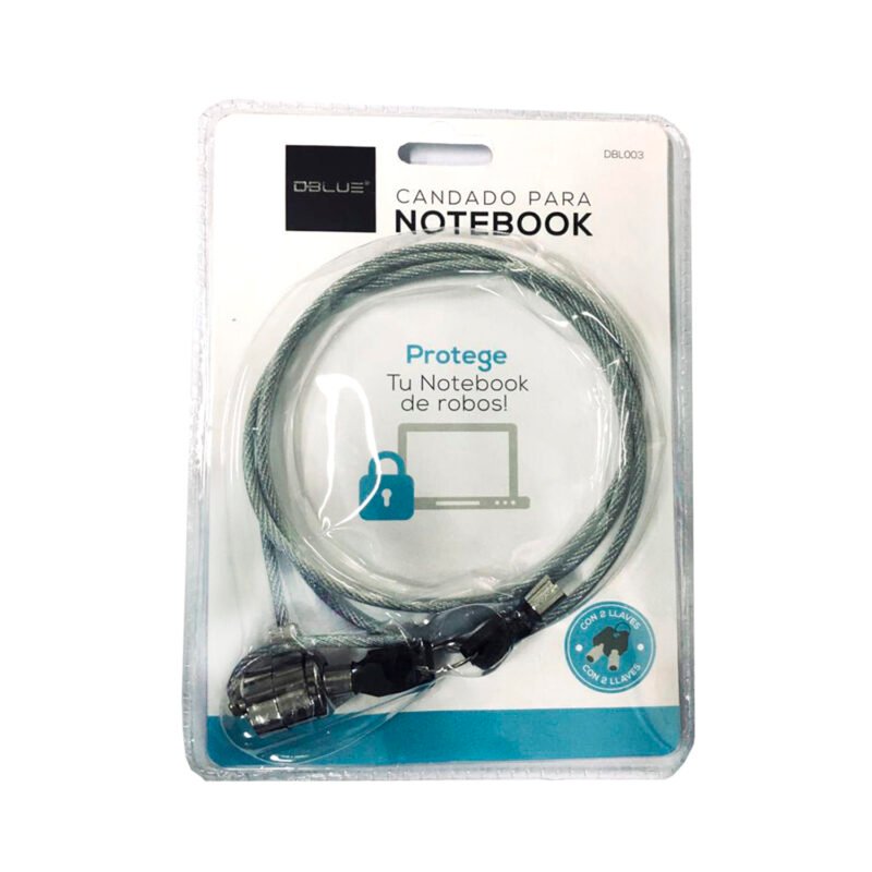 candado dblue para notebook y netbook con llave — vista 2