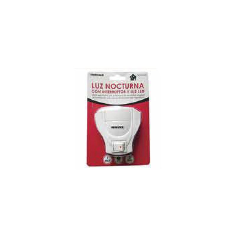 luz nocturna con interruptor y luz 2 led