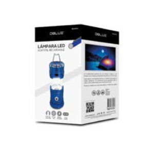 lampara led de camping con ventilador y conector de carga