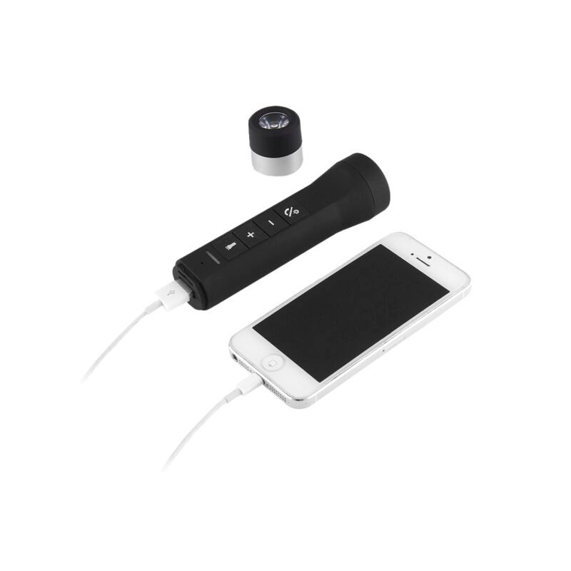 linterna con radio bt para bicicleta — vista 3