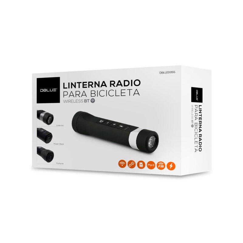 linterna con radio bt para bicicleta — vista 4