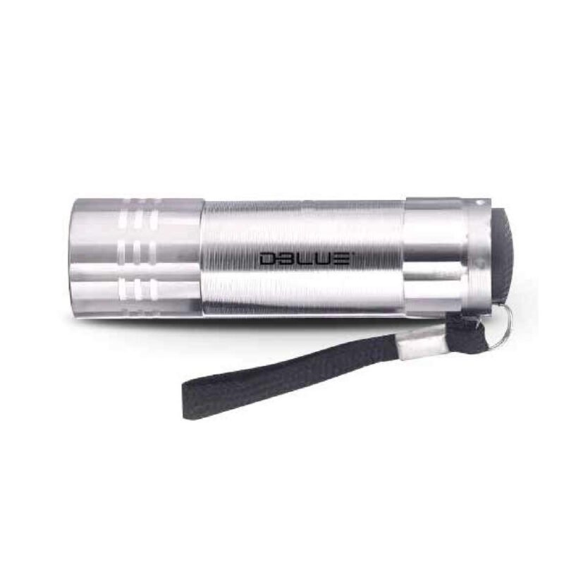 linterna led uv de bolsillo, 9 bombillas, resistente al agua, 3w, funciona con 3 pilas aaa. — vista 4