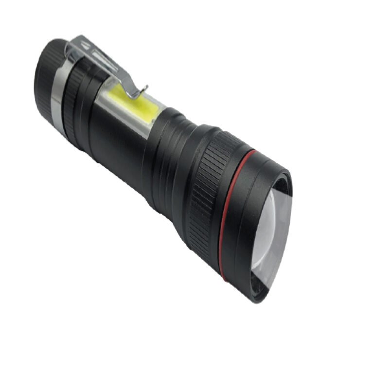 linterna tactica zoom led cree usb recargable — vista 3