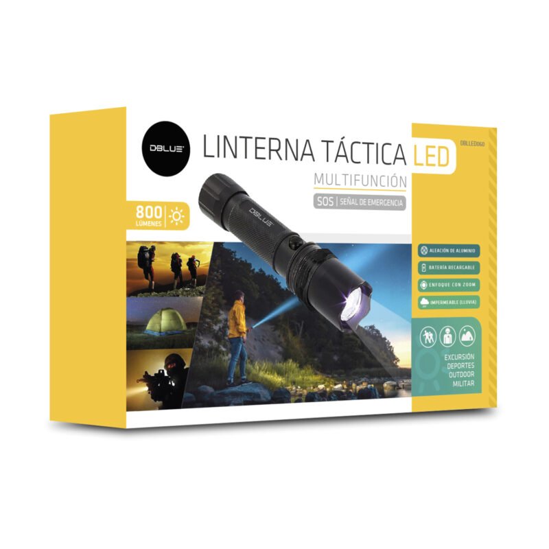 linterna tactica cree de 800 lumenes gran potencia. — vista 2