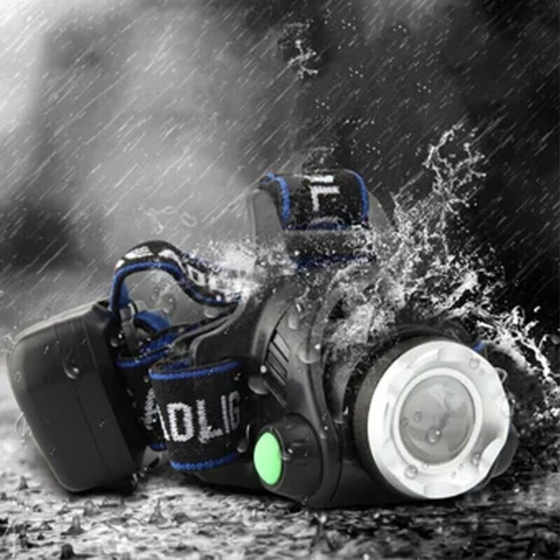 linterna led de minero recargable, caza, trecking, camping — vista 8