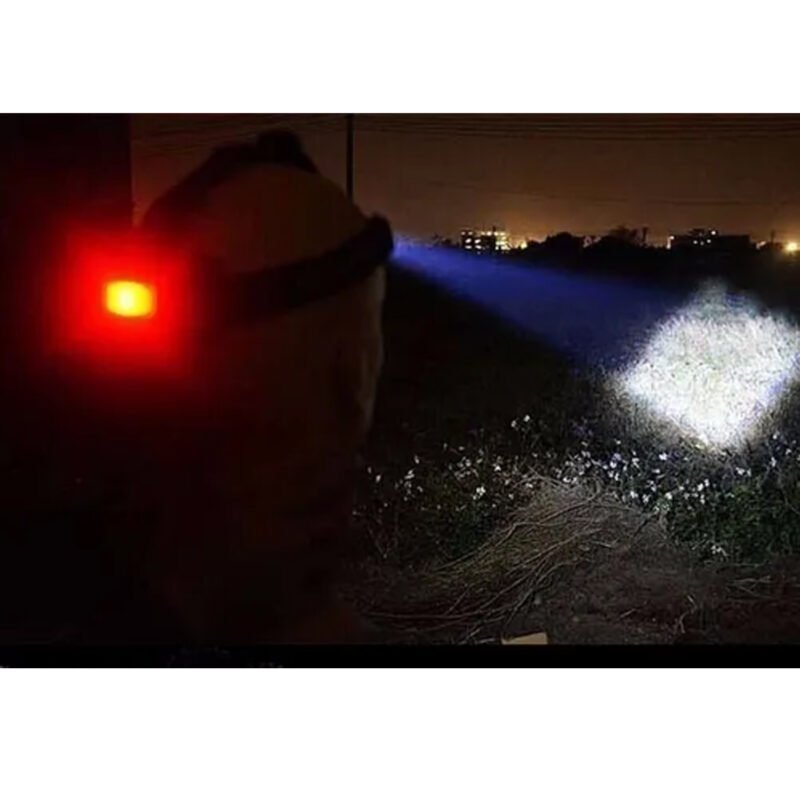 linterna led de minero recargable, caza, trecking, camping