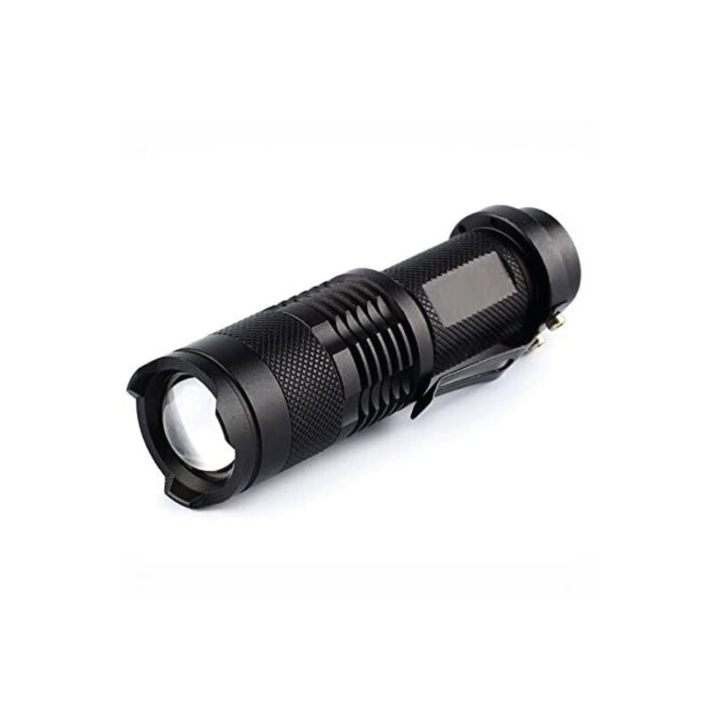 linterna led compacta, 3 modos, 350 lumenes, resistente a impactos y agua, alimentada por pila aa. — vista 3