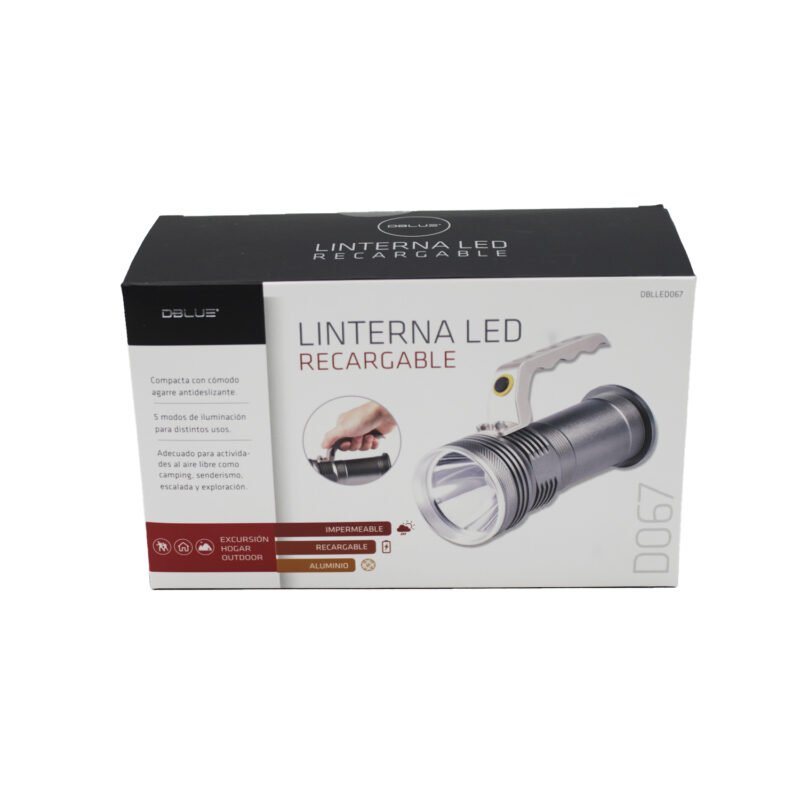 linterna dblue super brillo. recargable. — vista 7
